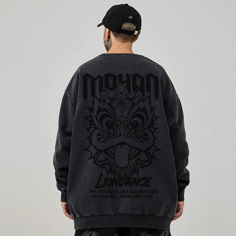 Hip-Hop Chinese-Style Oversize Hoodies