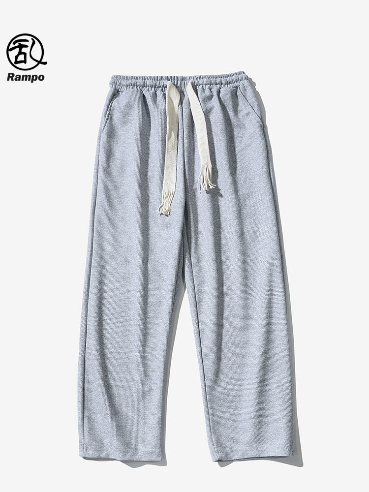 Waffle Autumn Loose Drooping Casual Hip Hop Sweatpants