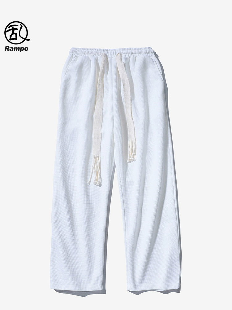 Waffle Autumn Loose Drooping Casual Hip Hop Sweatpants