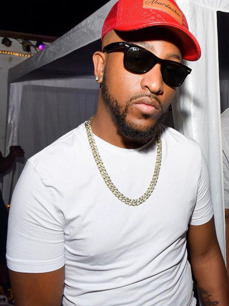 Hip Hop Rapper Black Tight Ins Short Sleeve T-shirt